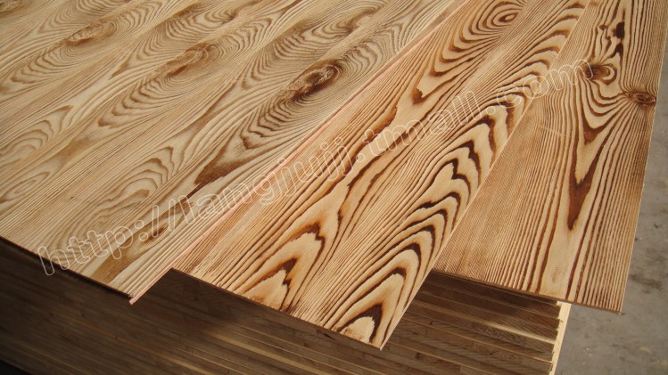 百强牌e0级40mm浮雕炭烧木肌理板炭烧板饰面板